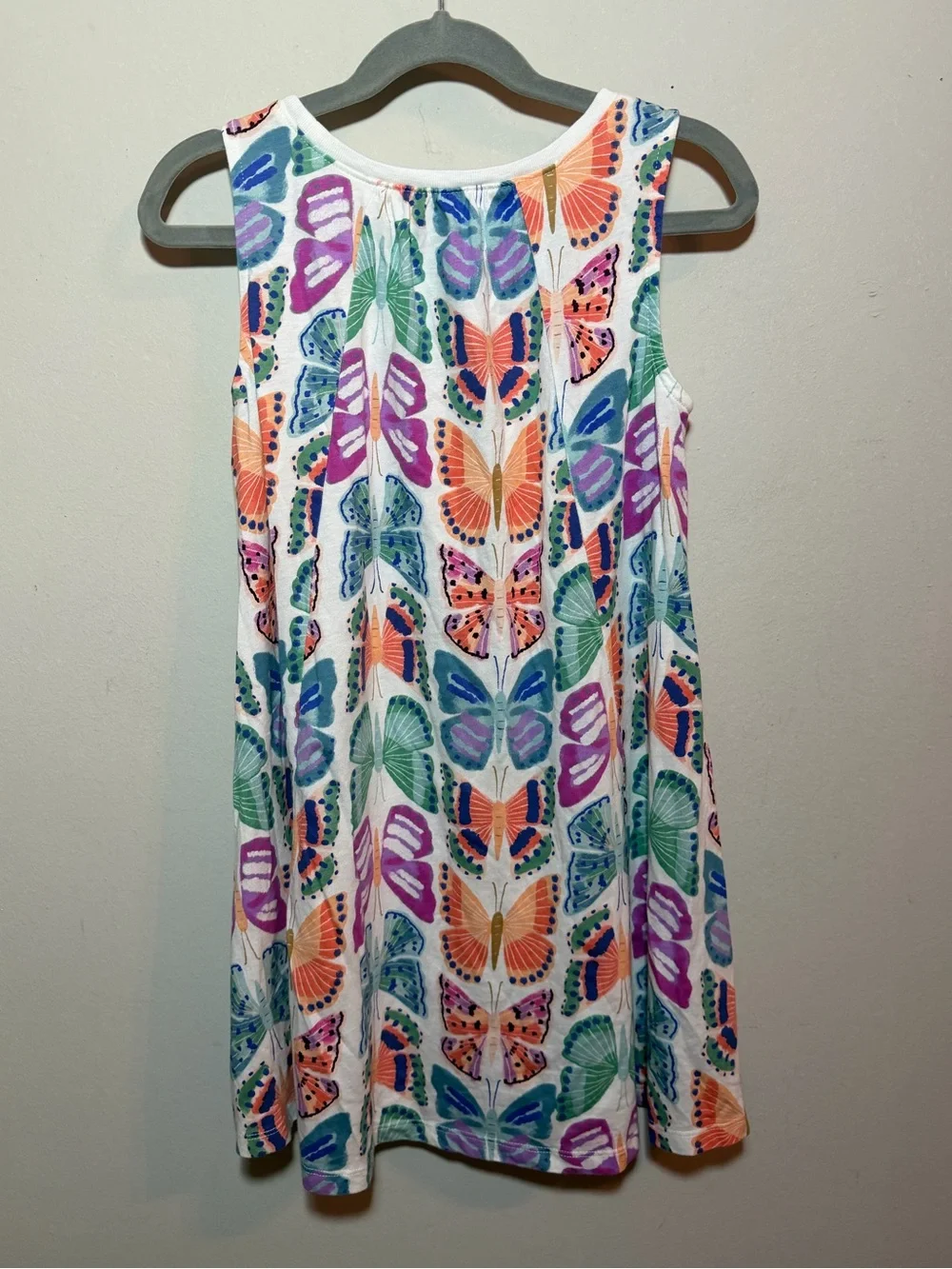 Tea Collection Girls Trapeze Dress Mariposas Pintadas Butterfly Print Cotton